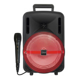 Parlante Mlab Street 3 8706 Bluetooth Karaoke 2000w Rojo