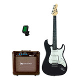 Guitarra Winner Wgs Bk Kit Com Amp E Afinador Oferta