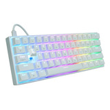 Teclado Gamer Mecanico Por Cable | Blanco / Fantech Mk857