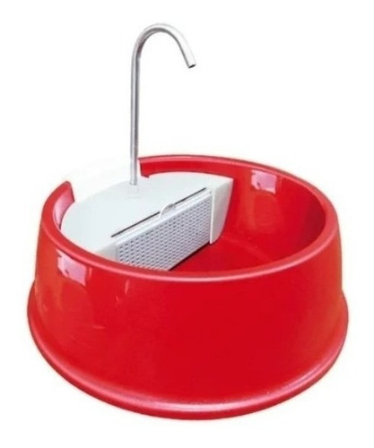 Bebedouro Fonte Para Caes E Gatos Vermelha Bivolt 01428 Cor Vermelho 110v/220v