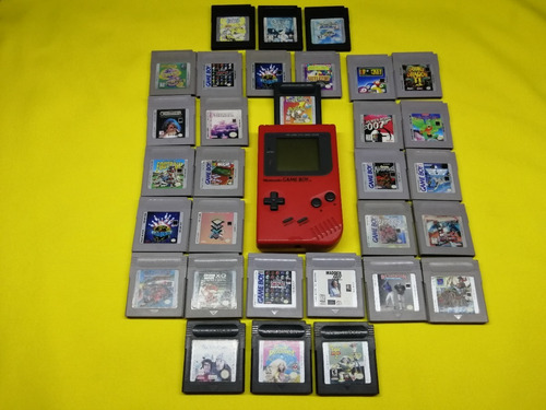 Consola Game Boy Tabique Roja Con Un Juego A Escoger Origina