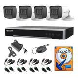 Kit Video Vigilancia Epcom 4 Cámaras 5mp Audio Baluns  500gb