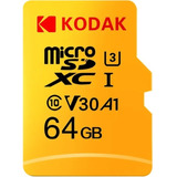 Cartão De Memória Kodak 64gb Classe 10 Micro Sdxc 4k