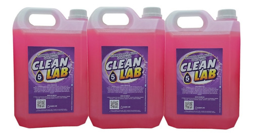 Shampoo Para Autos Siliconado Oferta 3 X 5 Lts Clean Lab