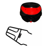 Combo Baul 30 + Porta Equipaje Yamaha Fz 16 13/15 **