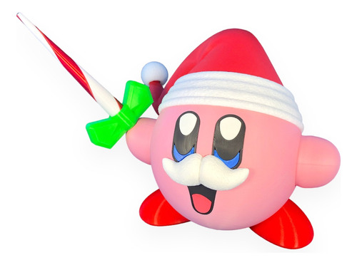 Santa Claus Kirby Contenedor Smash Bros Adorno Navideño Game