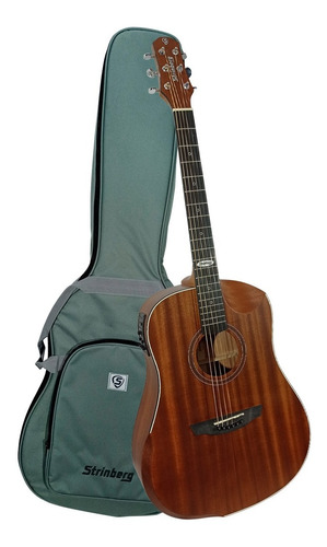 Violão Elétrico Strinberg Sd201hcr Mgs Modelo 2022 Com Bag