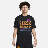 Playera De Fitness Nike Dri-fit Uv Hyverse Negro