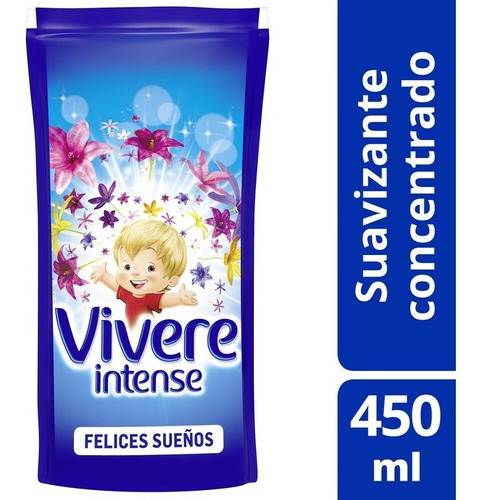 Suavizante Concentrado Vivere Intense Felices Sueños 450ml