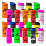 Kit 20 Coqueteleiras Garrafa De Academia Shaker 600ml Memes