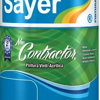 Pintura Vinilica Acrilica Contractor  Blanco Mate Bote   4l | Meses sin interés