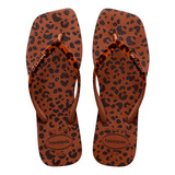 Havaianas Slim Square Velvet Onça Veludo