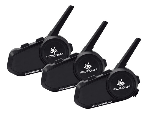 Pack X 3 Intercomunicador Bluetooth Fox V6 Pro Max Plus