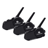 Pack X 3 Intercomunicador Bluetooth Fox V6 Pro Max Plus