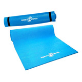 Colchoneta Yoga Mat Pilates Sportfitness 6mm Ejercicios Gym Color Azul