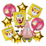 Kit 10 Globos Para Bob Esponja Patricio Decoraciones Fiesta