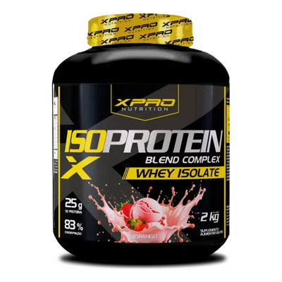 Whey Protein Iso Blend Complex Morango 2kg Zero Açúcar - XPro Nutrition | Parcelamento sem juros