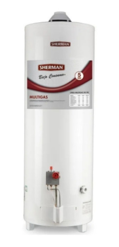 Termotanque Multigas Sherman Gas Tpgp80 Blanco 80l 