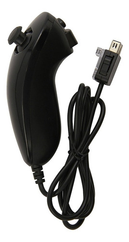 Nunchuck Compatible Con Wii Y Wii U (negro) Color Negro