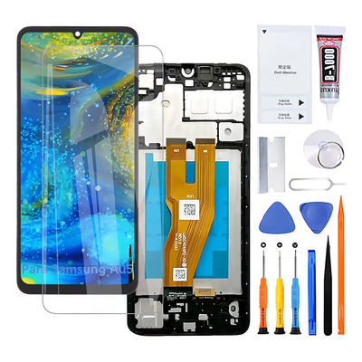 Pantalla Para Samsung A05 A055m A055f Display Con Marco Negro