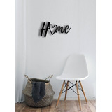 Cuadro Frase Home Madera Calada - 38x28