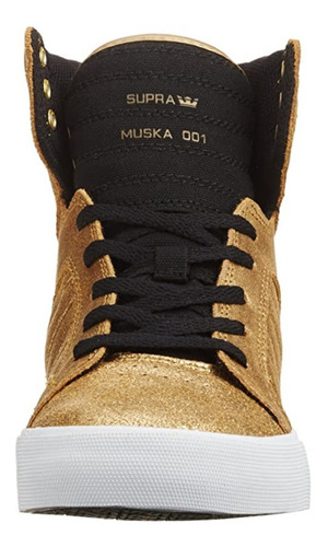 Tenis Supra Skytop Gold Leather Sk3051 Piel 