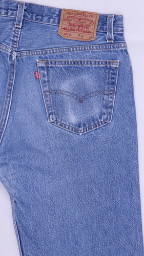 Pantalon Levis Azul 501 Made In Usa Usado Talla 34-36 1980