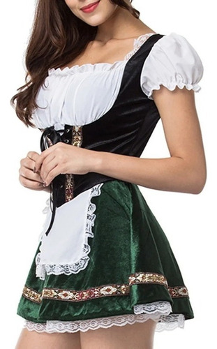 Oktoberfest Uniforme Cosplay Traje Sling Vestido