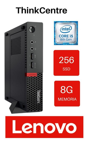 Mini Pc Lenovo  I5 8º Ger. 8500t  Ssd240g Mem 8gb +nf 