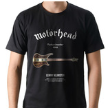 Camiseta Camisa Banda Rock Motorhead Baixo Lemmy Algodão