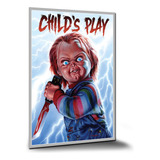 Pôster Chucky O Brinquedo Assassino Pôsteres Placa 84x60cm A