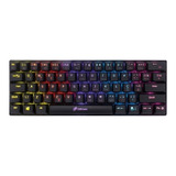 Teclado Mecânico Oex Ziggy Preto 60% Switch Outemu Red Abnt