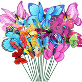 Mariposas Con Estacas 3d Grandes Para Jardin 22 Pcs