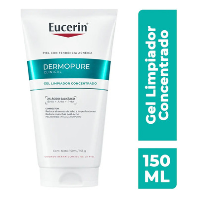 Eucerin Dermopure Gel Limpiador Concentrado 150ml Grasa Día\u002Fnoche | MercadoLibre
