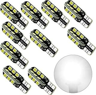 Debonauto -10 Bombillas Led T15 Súper Brillantes 6000 K 12 V