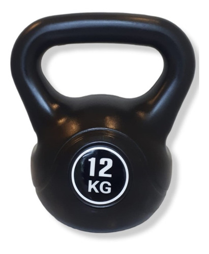 Pesa Rusa Kettlebell De Cemento Recubierta En Pvc De 12 Kgs.