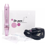 Dermapen Dr Pen M7 Microagulhamento Rosa Com Bateria 