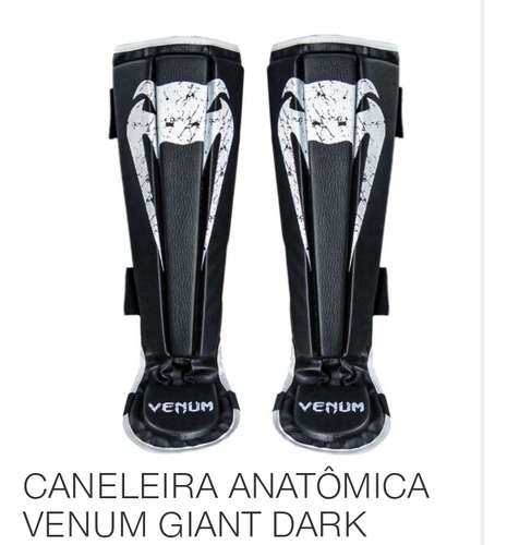 Caneleira Muay Thai E Mma Venum Giant Black 