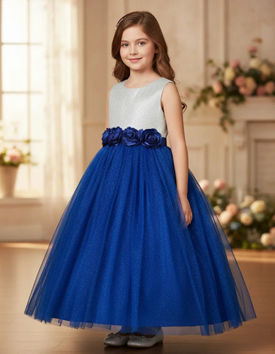 Vestido Elegante Niña Fiesta Boda Cumpleaños Brisa | Meses sin interés
