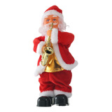 O Electric Santa Claus Blowing, Foot Stepping Music, S [u]