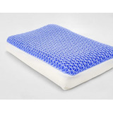 Almohada Estándar Spring Air 3dreams Estructura 3dimensiones Color Azul Con Blanco