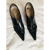 Zapatos Negros 29cm Usados En Punta Taco Chino