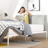 Mellow Bree - Cama De Plataforma De Metal Con Cabecera Curv.