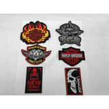 6 Patch Termocolante Harley Davidson Live Free Frete Grátis