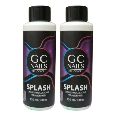 Splash Slip Solution Para Polygel Gc Nails 120ml 2 Piezas | MercadoLibre