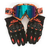 Pack Antiparras Ktm + Guantes Ktm Moto Motocross Mx Enduro