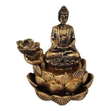 Incensário Buda Tibetano Flor De Lótus + 5 Incensos Brinde