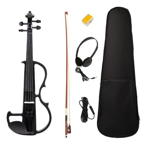 Violín Eléctrico 4/4 Para Principiantes Ebony Silent Violin