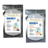 2 Mascarillas Hidroplasticas 100g (carbón / Papaya)
