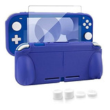 Carcasa Gruesa Para Nintendo Switch Lite Negro Con Gomitas